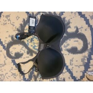 Bali Bra Womens 42C Black Underwired One Smooth U DF3439